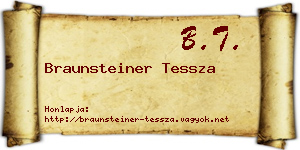 Braunsteiner Tessza névjegykártya
